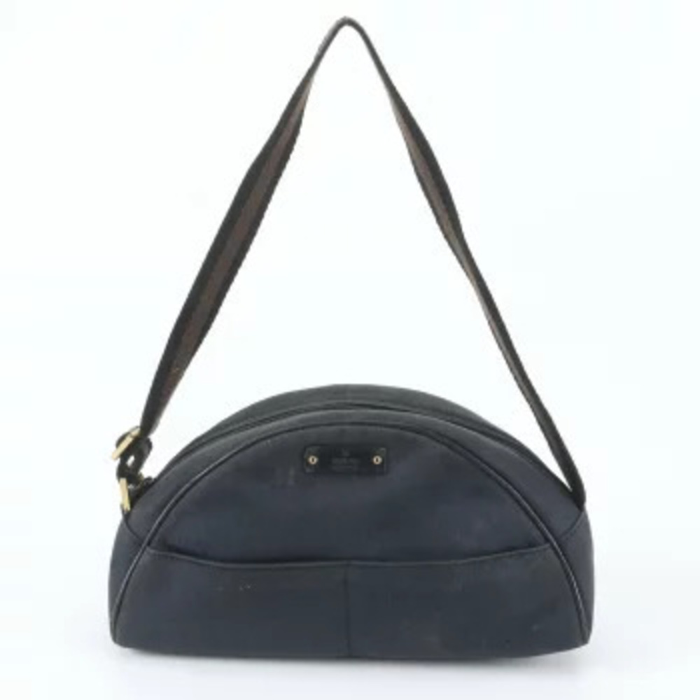 Gucci Leather Canvas Hobo Shoulder Bag Shoulder Blue Black